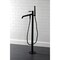 Kingston Brass KS8130DKL Freestanding Tub Faucet with Hand Shower, Matte Black KS8130DKL - alternate 3